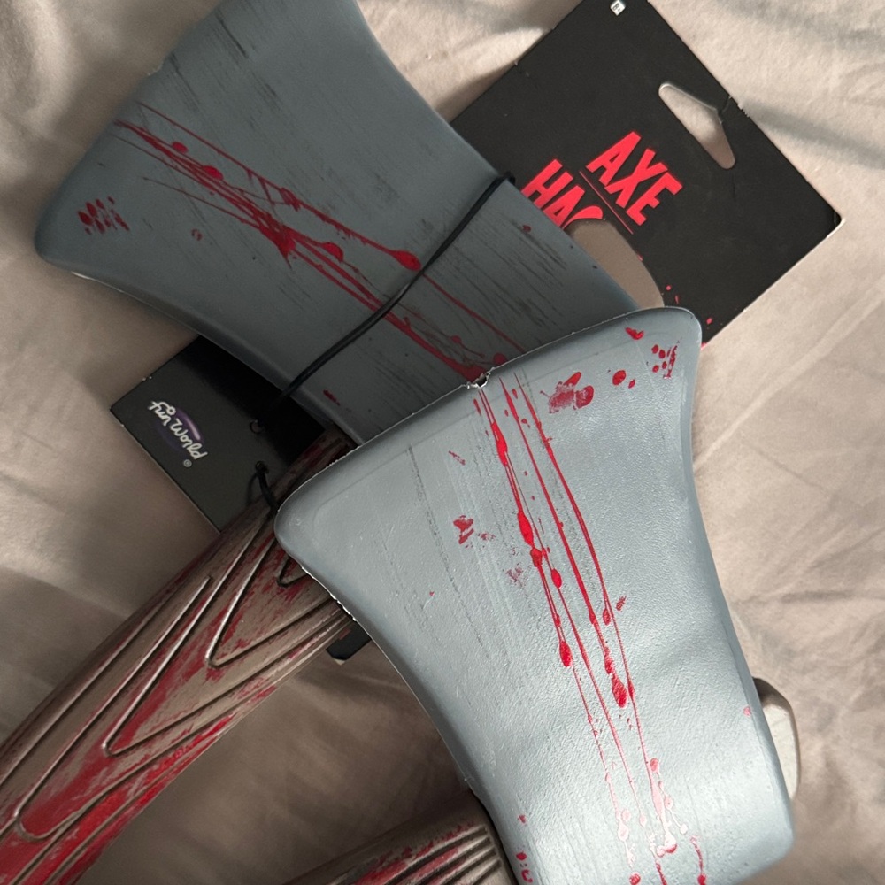 Fun World Gray and Red Toy Axe Set